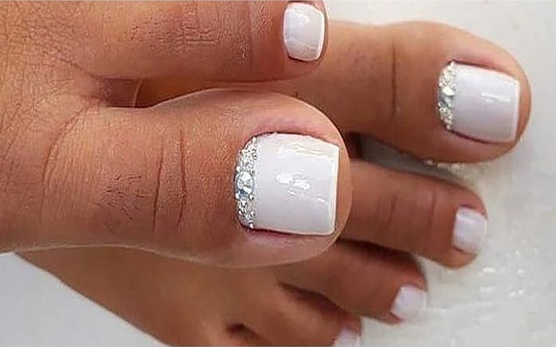 ایده ناخن پای عروس