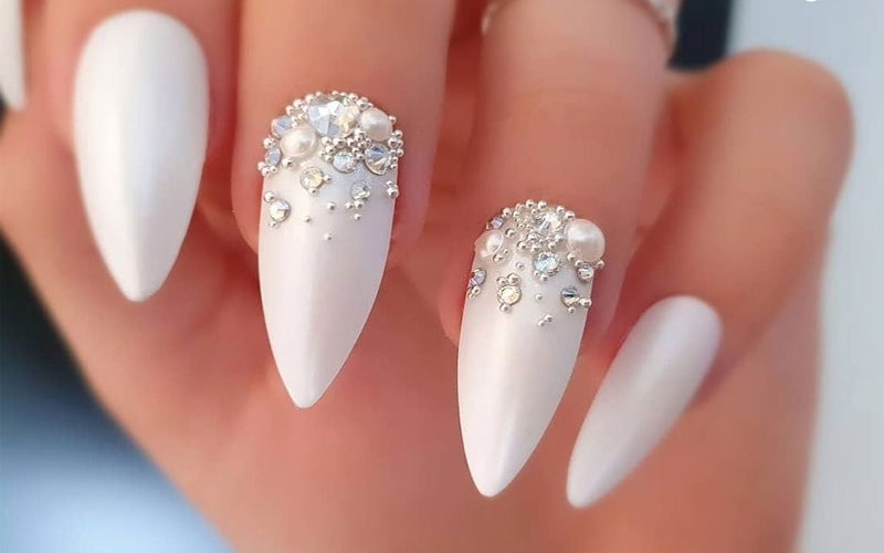 ایده ناخن عروس ساده و شیک
