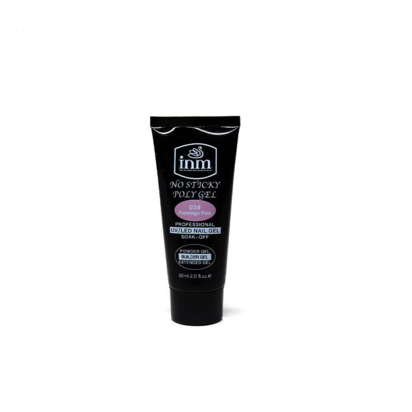 پلی ژل نان استیک 60 میلی لیتر inm رنگ Flamingo pink