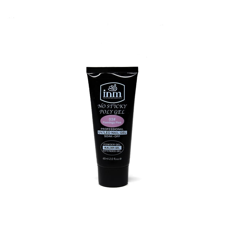 پلی ژل نان استیک 60 میلی لیتر inm رنگ Flamingo pink